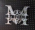 Custom Metal Name Monogram