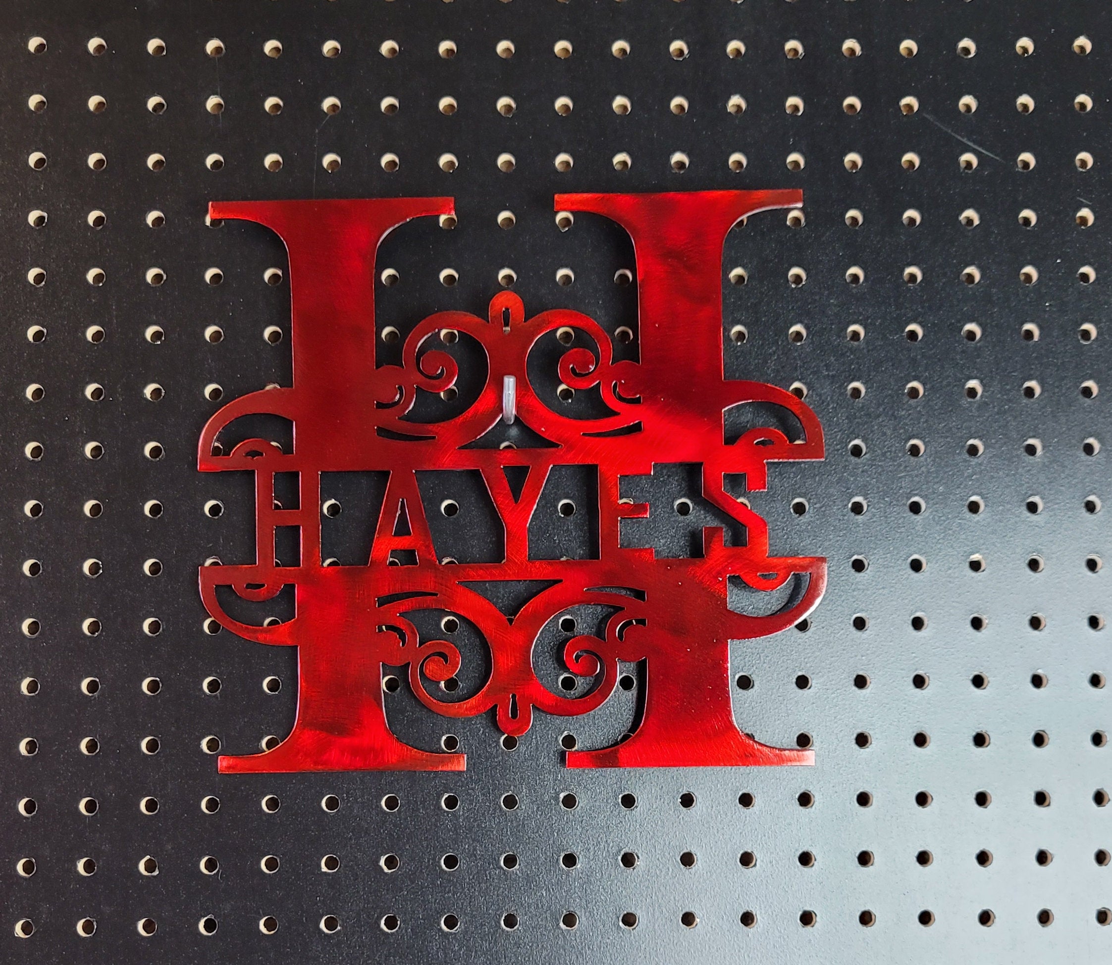 Custom Metal Name Monogram